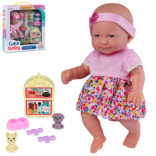 Пупс с питомцами аксессуарами, в/к 26*8,6*29 см в Джамбо Тойз