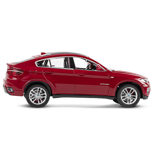 ТМ "Автопанорама" Машинка металлическая 1:26 BMW X6, бордовый, откр. двери, капот и багажник, свободный ход колес, в/к 24,5*12,5*10,5 см в Джамбо Тойз #9