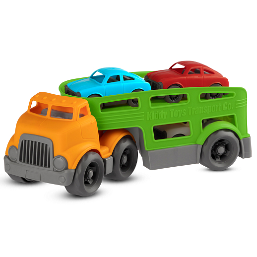 ТМ "Компания Друзей" трейлер оранжево-зеленый, в коробке  32,5х15,5х11,5 см в Джамбо Тойз #5