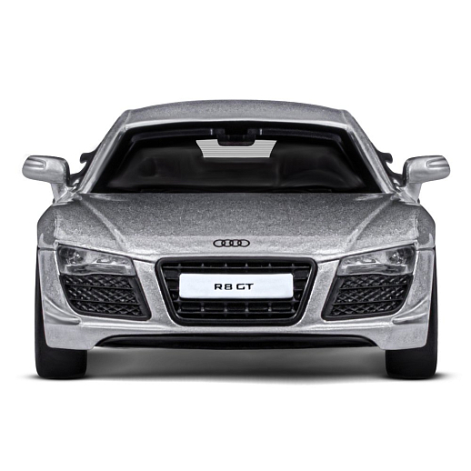 ТМ "Автопанорама" Машинка металлическая 1:43 Audi R8 GT, серебро, откр. двери, инерция, в/к 16*7,5*5 см в Джамбо Тойз #8