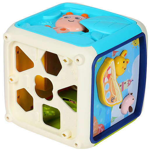 ТМ "Smart Baby" Развивающая игрушка "Умный куб" цвет оранжевый, 45 звуков и мелодий, в/к 19,5x19,5x23,5 см в Джамбо Тойз #6