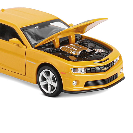 ТМ "Автопанорама" Машинка металлическая 1:32 Chevrolet Camaro SS, желтый, свет, звук, откр. двери, капот и багажник, инерция, в/к 19*9*7 см в Джамбо Тойз #3