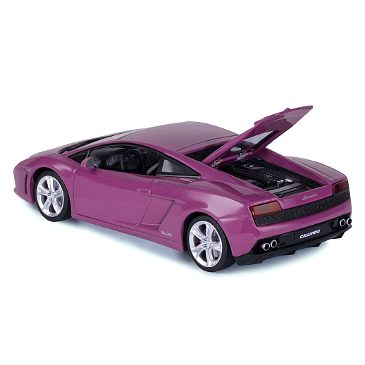 ТМ "Автопанорама" Машинка металлическая 1:24 Lamborghini Gallardo, розовый, откр. двери и багажник, свет, звук, свободный ход колес, в/к 24,5*12,5*10,5 см в Джамбо Тойз #16