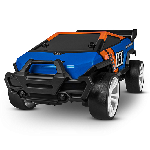 Р/у скоростная машина для дрифта,1:18,подсветка корпуса и днища, запасн. колеса, конусы 4шт.,цвет синий,с аккум, в/к 34*20,5*17,5см в Джамбо Тойз #5
