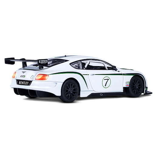 ТМ "Автопанорама" Машинка металл 1:24 Bentley Continental GT3 Concept, белый, свободный ход колес, откр. двери, капот, свет, звук, в/к 24,5*12,5*10,5 см в Джамбо Тойз #10