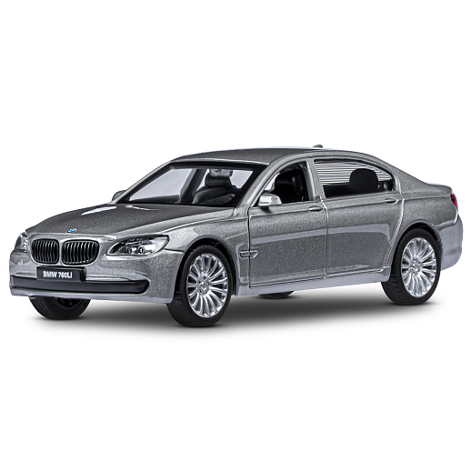 ТМ "Автопанорама" Машинка металлическая 1:46 BMW 760 LI, серый, откр. двери, инерция, в/к 17,5*12,5*6,5 см в Джамбо Тойз #2