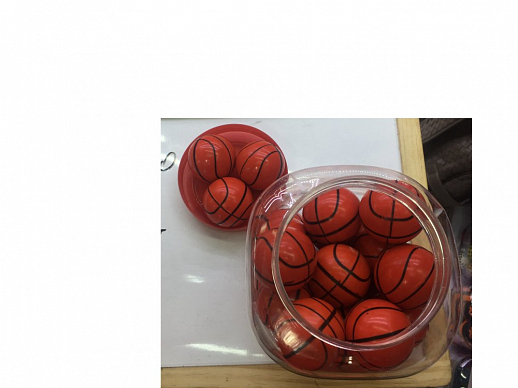 Игрушка детская - Мяч - попрыгун, баскетбол,( 50 шт в наборе), 4,3 см в Джамбо Тойз