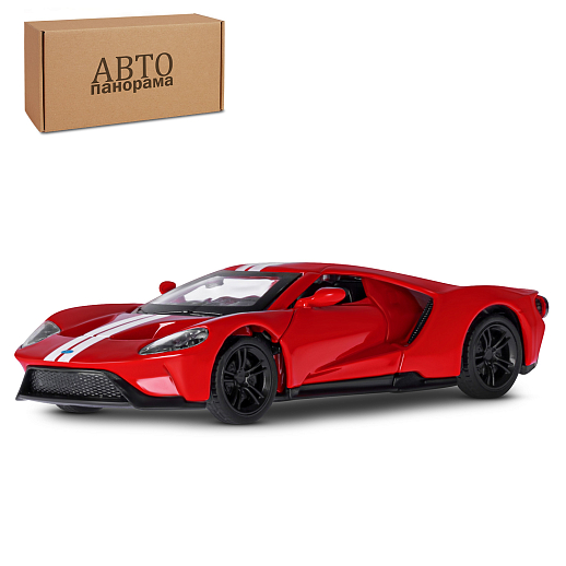ТМ "Автопанорама" Машинка металлическая 1:40 Ford GT, красный, откр. двери, инерция, в/к 16*7,5*5 см в Джамбо Тойз