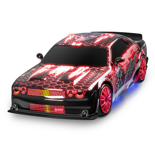 Р/У Машина для дрифта с 3D подсветкой кузова,М1:24,2.4GHz,4WD,4 доп.колеса,конусы 6шт,с аккум.,цв.красный,в/к 20,7*12,2*12,8см в Джамбо Тойз #7