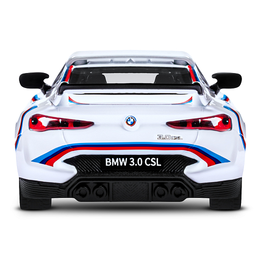 ТМ "Автопанорама" Машинка металлическая 1:34 BMW 3.0 CSL, белый, свет, звук, откр. двери, в/к 17,5*13,5*9 см в Джамбо Тойз #14