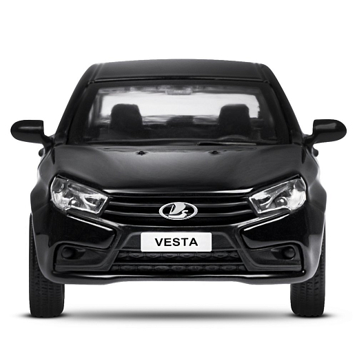 ТМ "Автопанорама" Машинка металлическая 1:43, LADA VESTA черная, откр. 2 двери., инерция в Джамбо Тойз #9