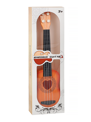 Детская четырехструнная гитара, пластик, цвет оранжевый, в/к 14,2х5,7х45,2 см в Джамбо Тойз #2