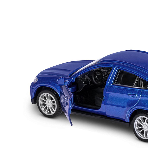 ТМ "Автопанорама" Машинка металлическая 1:43 BMW X6,синий, откр. двери, инерция, в/к 17,5*12,5*6,5 см в Джамбо Тойз #13