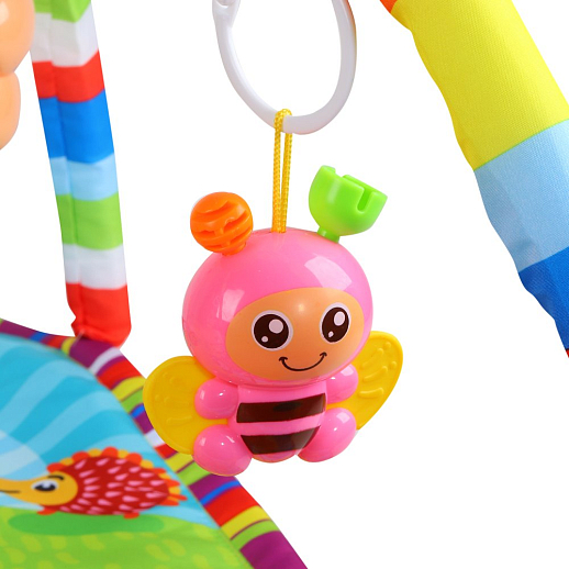 ТМ "Smart Baby"  Детский развивающий коврик с игрушками-погремушками, размер коврика 85х49 см, в/п  60х63х4см в Джамбо Тойз #4