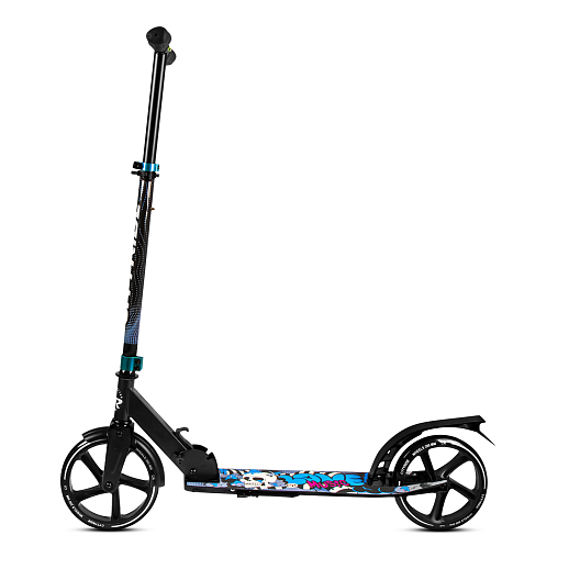 2хкол. самокат CITYRIDE 200, сталь 100%, грипсы 135мм TPR, колеса PU 200/200 мм. Черный в Джамбо Тойз #5