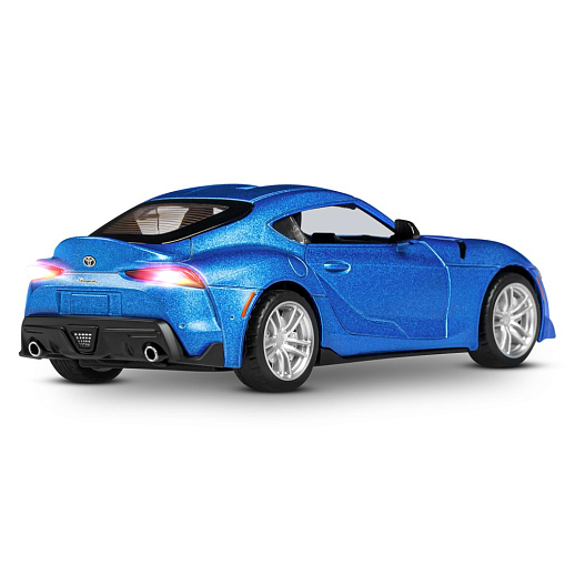 ТМ "Автопанорама" Машинка металлическая 1:31 Toyota Supra, матовый синий, откр. двери, свет, звук, инерция в/к 17,5*13,5*9 см в Джамбо Тойз #12