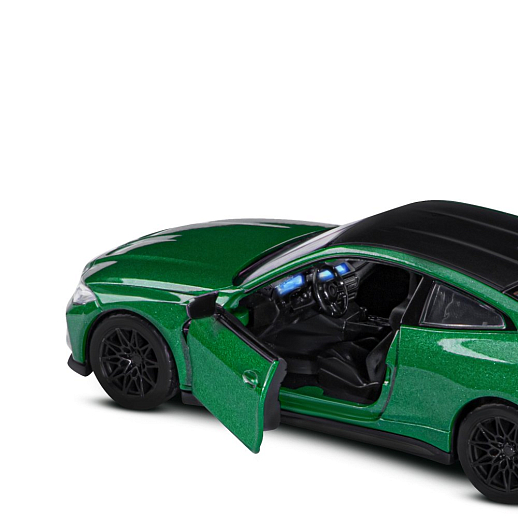 ТМ "Автопанорама" Машинка металлическая 1:32 BMW M4 (G82) зеленый, открываются двери, свет, звук, инерция, в/к 18*13,5*9 см в Джамбо Тойз #14