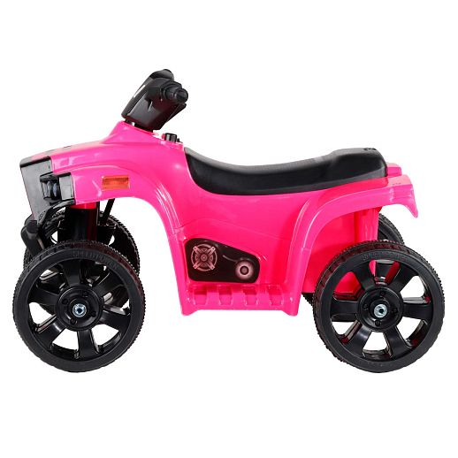 Детский квадроцикл, движение вперед/назад, свет, звук (мелодии Шаинского), пластиковые колёса, цвет розовый, в/к 62*35*28 в Джамбо Тойз #5