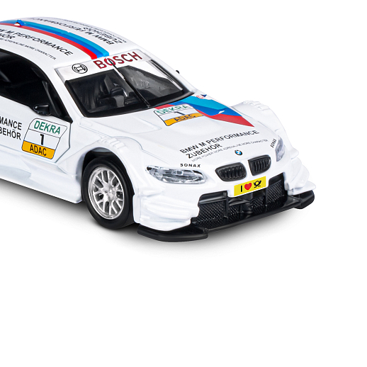 ТМ "Автопанорама" Машинка металлическая 1:42 BMW M3 DTM, белый, откр. двери, инерция, в/к 17,5*12,5*6,5 см в Джамбо Тойз #14