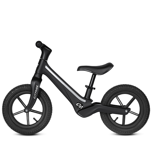 Беговел Cityride, модель CR-BB-07, рама пластик, надувные колеса 12", свет, цвет чёрный в Джамбо Тойз #4
