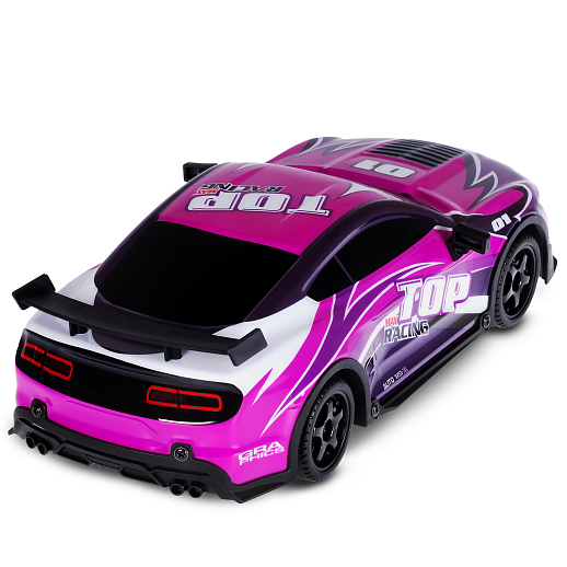 Р/у машина для дрифта, 1:18, 4 канала, 3D подсветка корпуса, цвет фиолетовый с черн., с аккум, в/к 31,5*13,5*15,5см в Джамбо Тойз #4