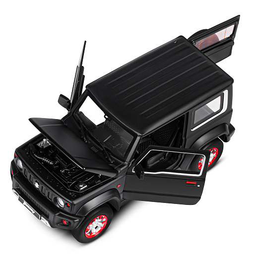ТМ "Автопанорама" Машинка металлическая, 1:18, Suzuki Jimny, черный, открываются двери, капот и багажник, свободный ход колес, световые и звуковые эффекты, в/к 24,5х12,5х10,5 см в Джамбо Тойз #14
