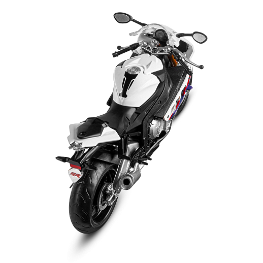 ТМ "Автопанорама" Мотоцикл металл. 1:12 BMW S1000RR, белый, свободный ход колес, в/к 7,1*11,7*20,6 см в Джамбо Тойз #11