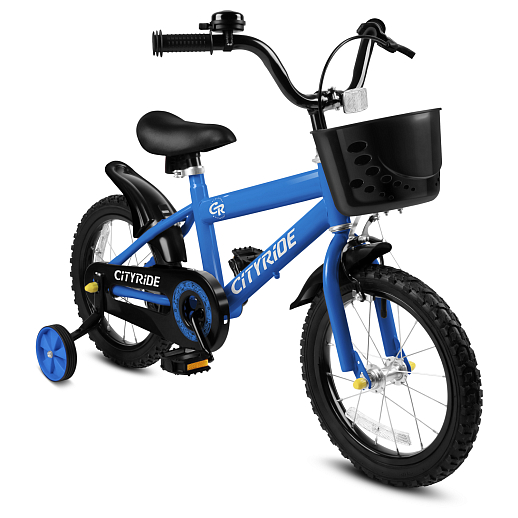Велосипед двухколёсный CITYRIDE, модель CR-B2-07F51, колеса 14", рама сталь 0,75, колеса сталь, балансирные колеса, цвет голубой в Джамбо Тойз