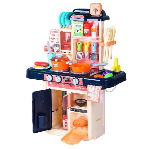 Игровой набор Amore Bello "Кухня" с паром, кран с водой, свет, звук, продукты меняют цвет, в комплекте 42 предмета, в/к  48х15х36 см в Джамбо Тойз #6