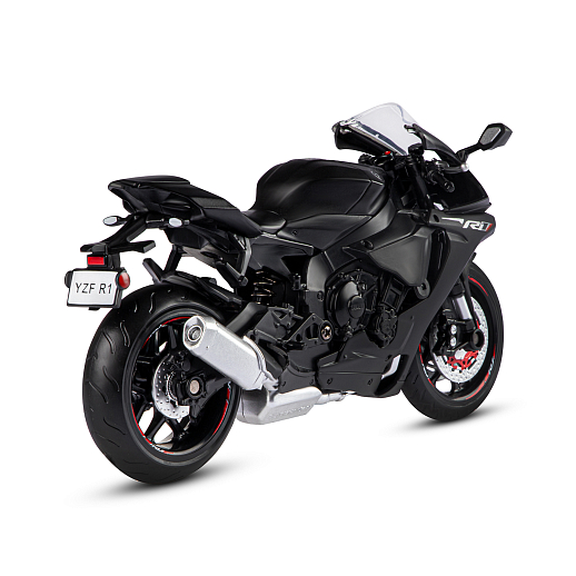 ТМ "Автопанорама" Мотоцикл металл. 1:12 YAMAHA YZF-R1, черный, свободный ход колес, в/к 7,1*11,7*20,6 см в Джамбо Тойз #7