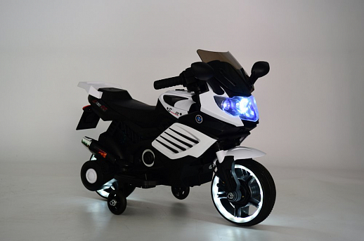 Мотоцикл на аккум. 6V4AH*1, 1 мотор, звук, свет фар, запуск кнопкой,  колеса со светом, 77*39*47 см. в Джамбо Тойз #5