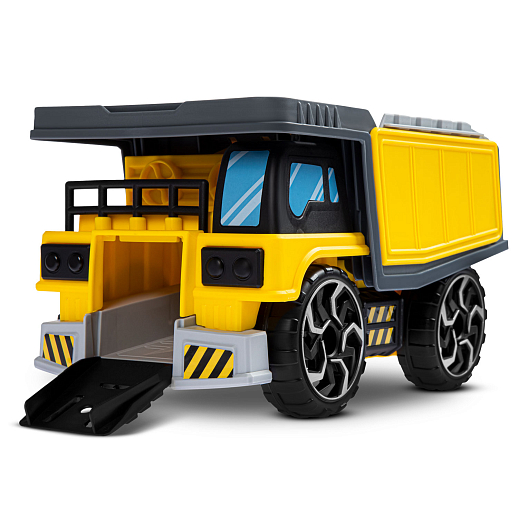 Карьерный самосвал с набором транспорта, раскладывается в стройплощадку, в комплекте: 5 машинок, 1 экскаватор, 1 вертолет, в/к 46,3*16*30,5 см в Джамбо Тойз #11