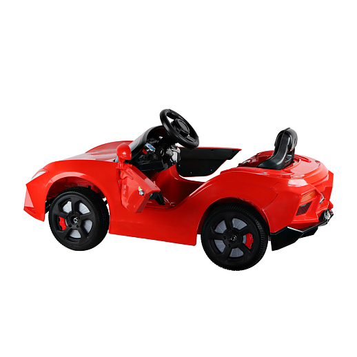 Электромобиль на аккумуляторе, колеса EVA (мягкие колеса), свет, звук, мр3, открываются двери, 115*60*50см. Цвет - красный в Джамбо Тойз #4