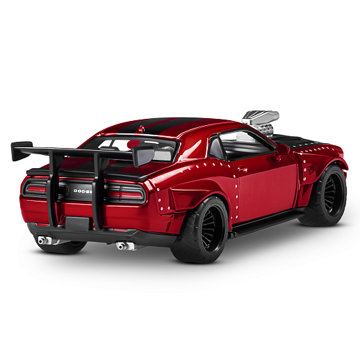 ТМ "Автопанорама" Машинка металлическая 1:36 2022 Dodge challenger SRT Jailbreak, красный, тюнинг, откр. двери, свободный ход колес, в/к 23,5*10*4 см в Джамбо Тойз #5