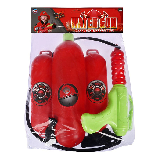 Водяной пистолет-рюкзак, красный, пистолет жёлтый, 44*33*9 в/п в Джамбо Тойз #2