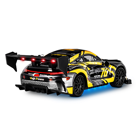 Р/У Машина для дрифта,1:24,2.4GHz,4WD,свет,с аккум, цвет желтый/черный, в/к 28*8*22,5см в Джамбо Тойз #5