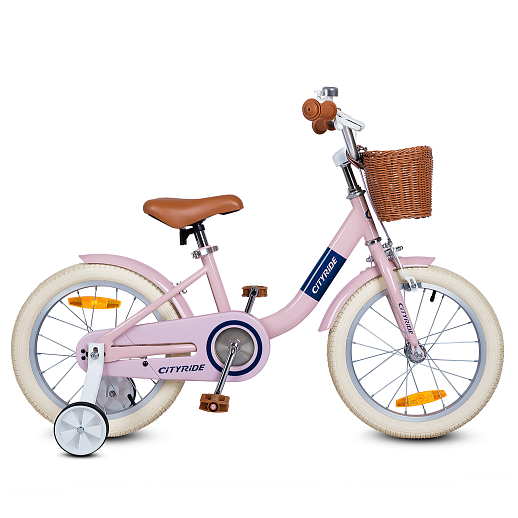 Велосипед двухколесный CITYRIDE, модель CR-B2-09H, рама сталь, колеса алюминий 16", ножной тормоз, балансирные колёса, цвет розовый в Джамбо Тойз #3