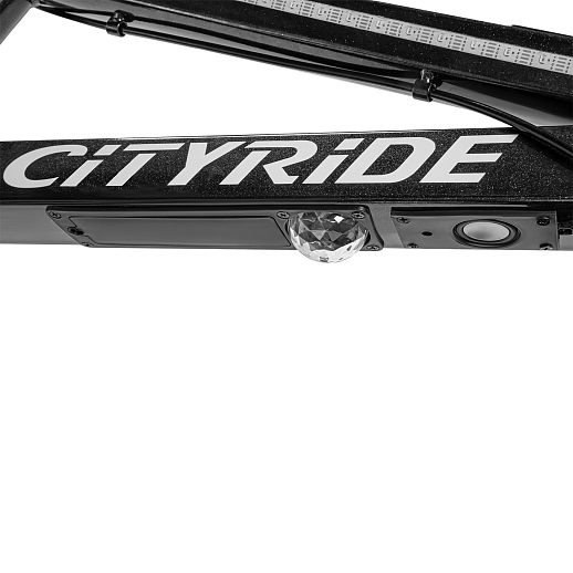 Двухколесный велосипед CITYRIDE, модель CR-B2-10, колеса 20 дюймов, рама сталь, дисковые механические тормоза, свет в раме, подножка, BT, цвет серый металлик в Джамбо Тойз #7