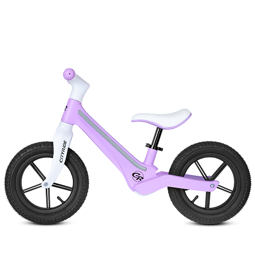 Беговел Cityride, модель CR-BB-07, рама пластик, надувные колеса 12", свет, цвет розовый в Джамбо Тойз #4