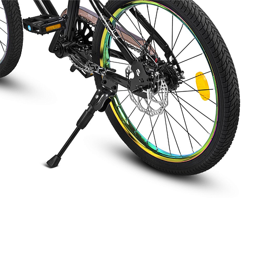 Велосипед двухколёсный CITYRIDE, модель CR-B2-14F7, рама сталь, колеса 20", дисковые тормоза, цвет чёрный в Джамбо Тойз #7