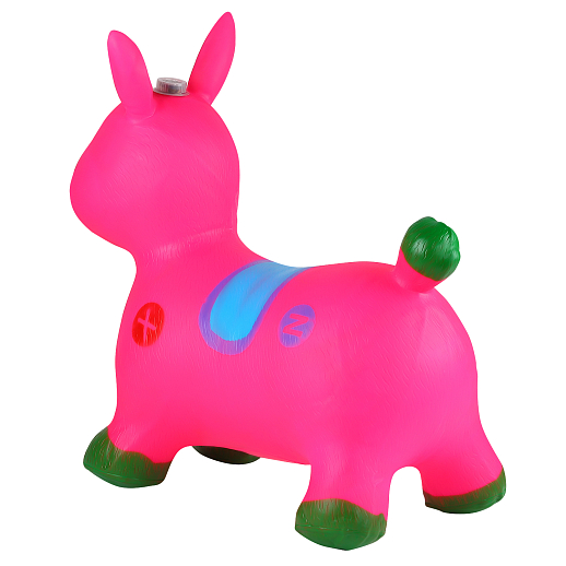 Животное-прыгун "Кролик" со звуком, 1300г, ПВХ, цвет Розовый, 52*48*26 см в Джамбо Тойз #4