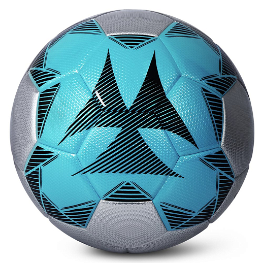 Футбольный мяч City-Ride, термоспайка панелей, вес 430 грамм, размер 5, серебристый/синий, в/п в Джамбо Тойз #3