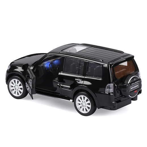 ТМ "Автопанорама" Машинка металлическая 1:33 Mitsubishi Pajero 4WD Turbo, черный, откр. двери, капот и багажник, свет, звук, инерция, в/к 19*9*7 см в Джамбо Тойз #5