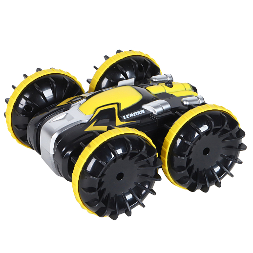 AUTODRIVE Р/У Перевертыш-амфибия, 2.4GHz, 4WD, переворот,разворот на 360,аккум. в компл., желтый, в/к 29*22*8см в Джамбо Тойз #3