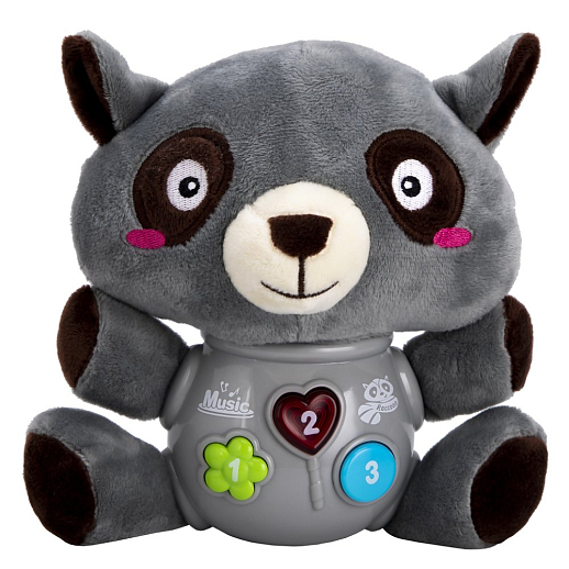 ТМ "Smart Baby" Развивающая мягкая игрушка "Енот" русский язык,  Шаинский, в/к в Джамбо Тойз #2