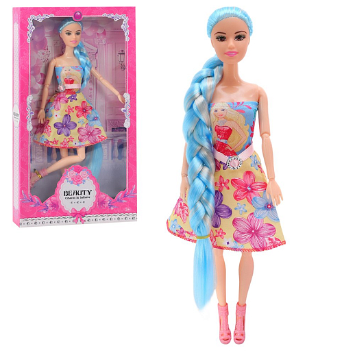 Кукла "Модница"  с шарнирными руками и ногами,  в комплекте аксессуары, в/к 20*5*32,5 см в Джамбо Тойз