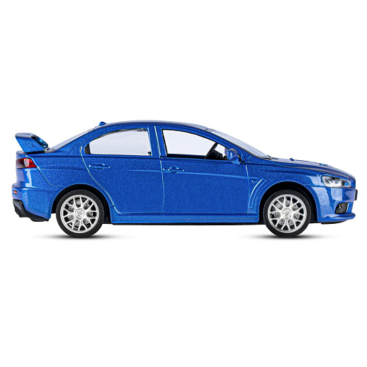 ТМ "Автопанорама" Машинка металлическая 1:41 Mitsubishi Lancer Evolution, синий, откр. двери, инерция, в/к 17,5*12,5*6,5 см в Джамбо Тойз #7