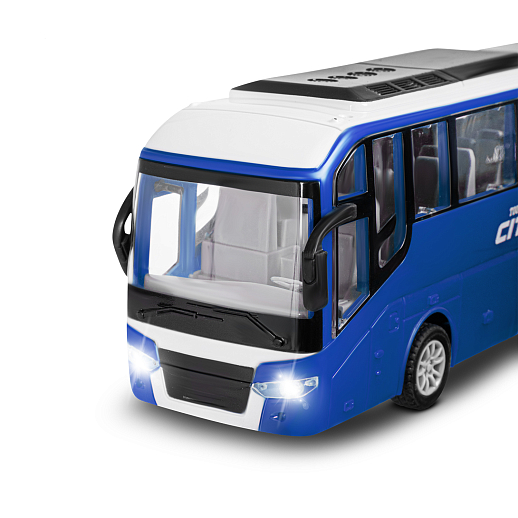 Р/У автобус,  с аккум., цвет синий, в/к 36*14,5*10см в Джамбо Тойз #9