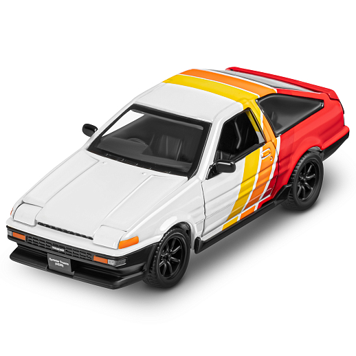 Машинка металлическая 1:37 Toyota Sprinter Trueno (AE86), белый, тюнинг, откр. двери, свободный ход колес, в/к 23,5*10*4 см в Джамбо Тойз #9