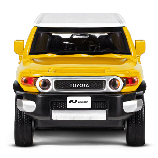 ТМ "Автопанорама" Машинка металлическая 1:32  Toyota FJ Cruiser, желтый, свет, звук, откр. двери, инерция, в/к 17,5*13,5*9 см в Джамбо Тойз #11